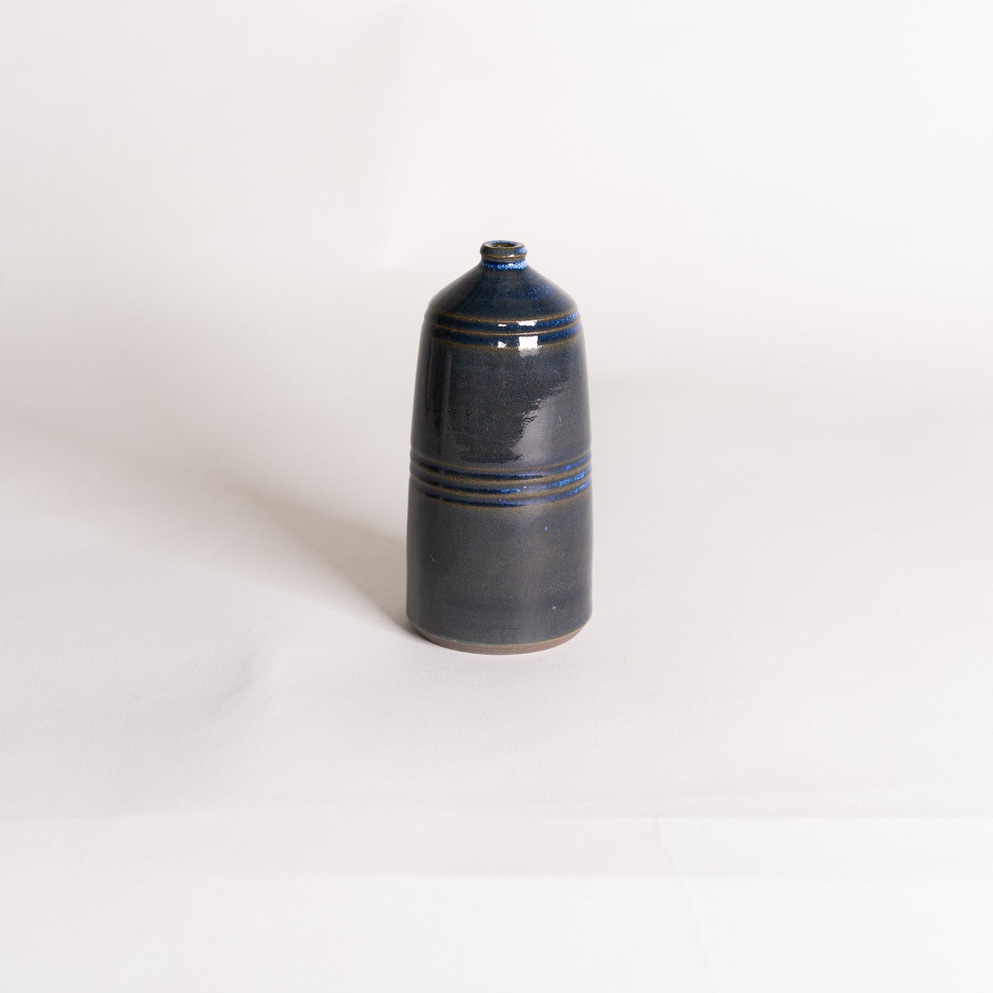 Handmade Bud Vase/Soliflore - Blue Textured
