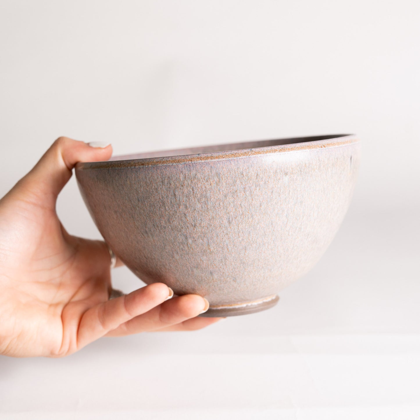 Handmade Ceramic Bowl - Pink Purple