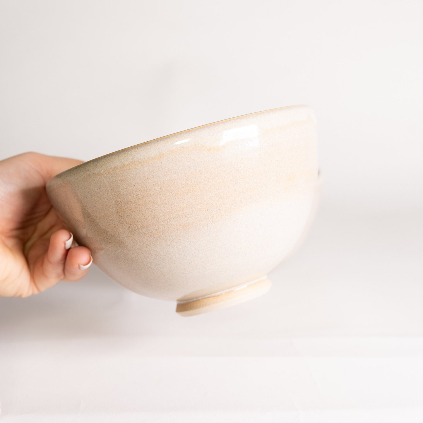 Handmade Ceramic Bowl Set of Two - Cream