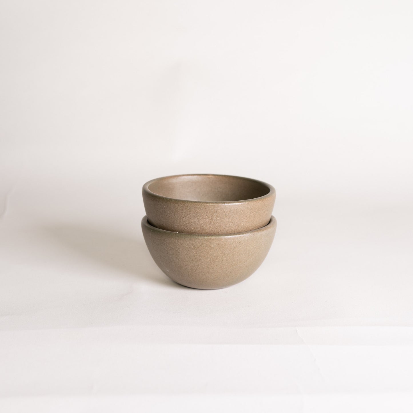 Handmade Ceramic Snack Bowl Set of Two - Grey