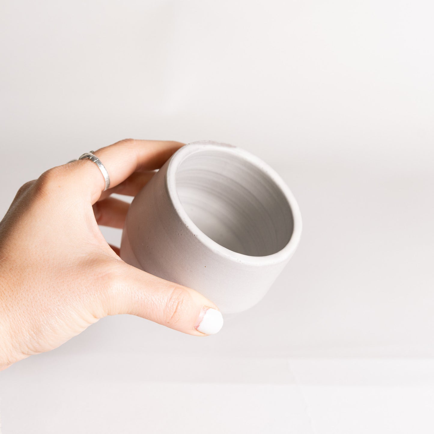 Handmade Cup - Matte White